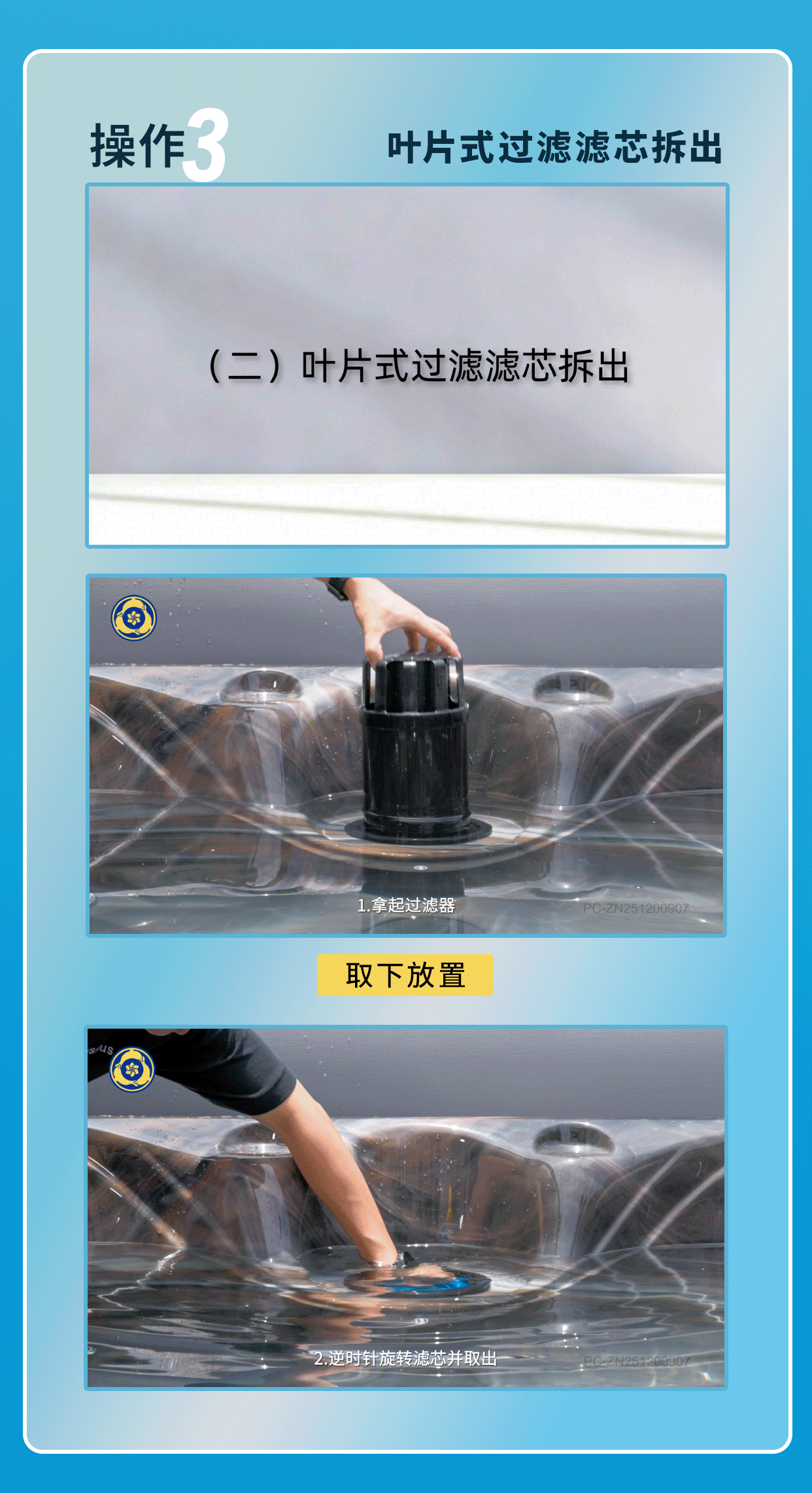 拆装过滤纸芯